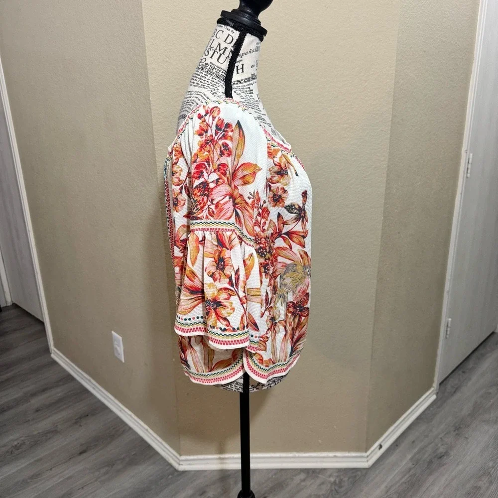 Jealous‎ Tomato Multicolor Floral Blouse